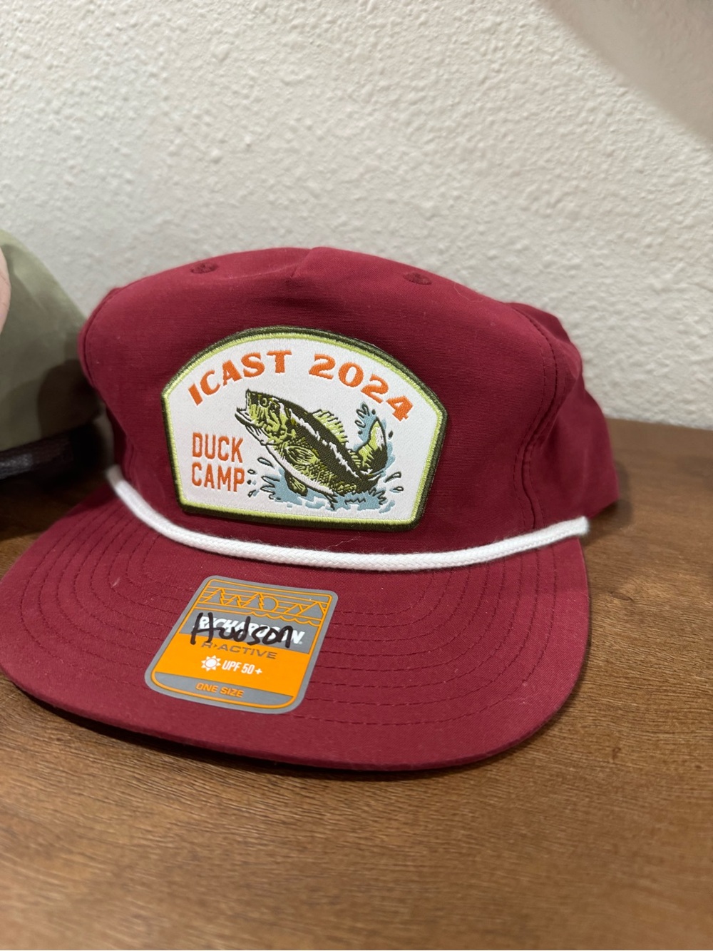 ICAST 2024 Duck Camp Maroon Patch Cap